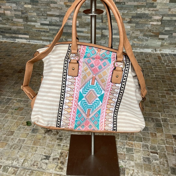 Large weekender bag embroidered - Picture 1 of 13